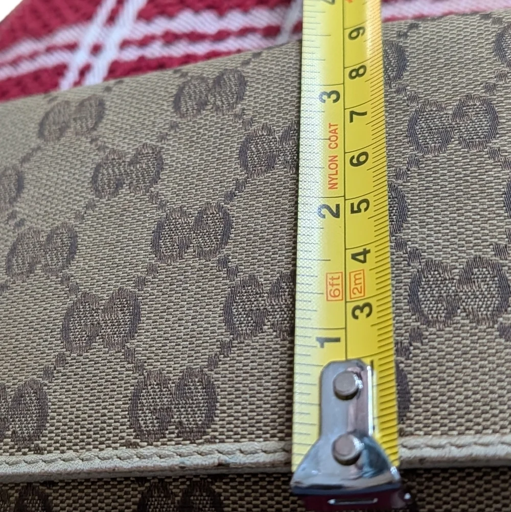 GUCCI GG canvas bifold long wallet Purse Authentic Made in Italy 181593 9416